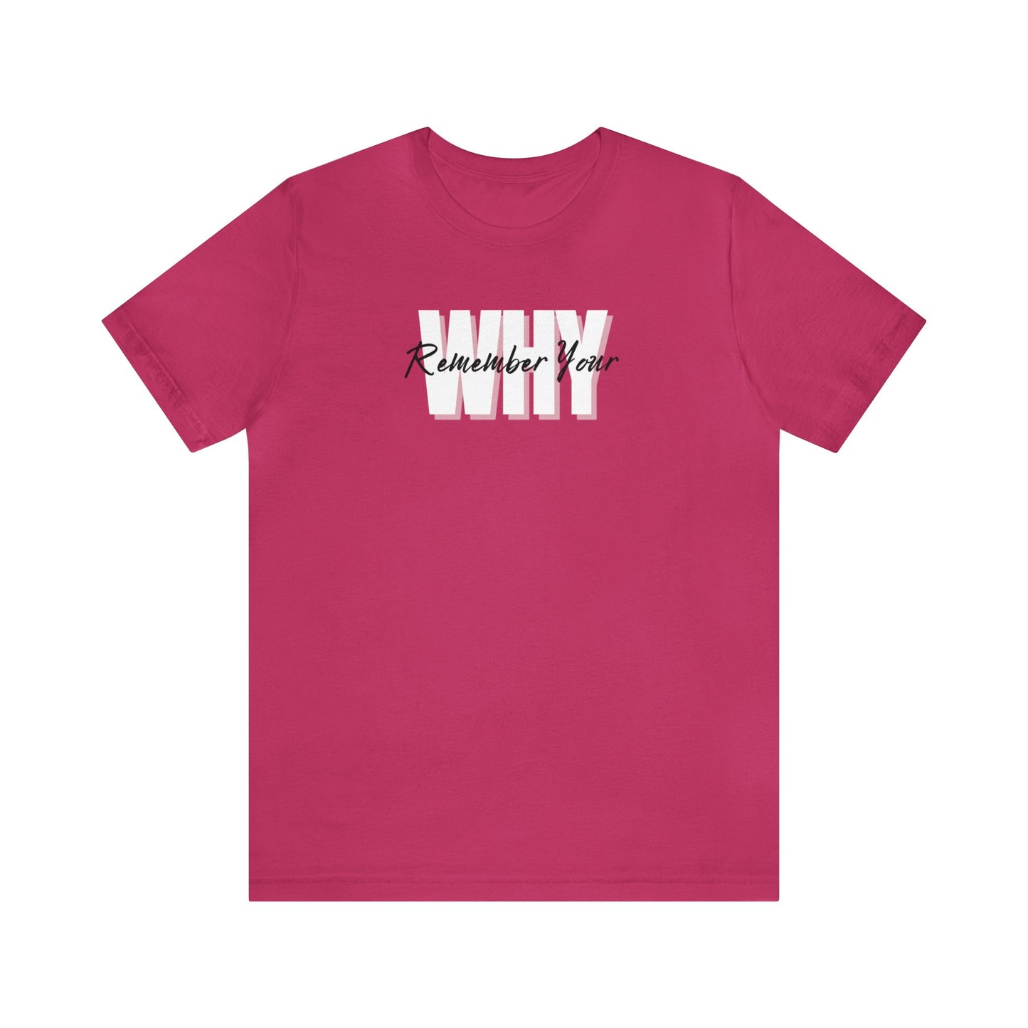 Remember Your WHY - Unisex Jersey Short Sleeve Tee