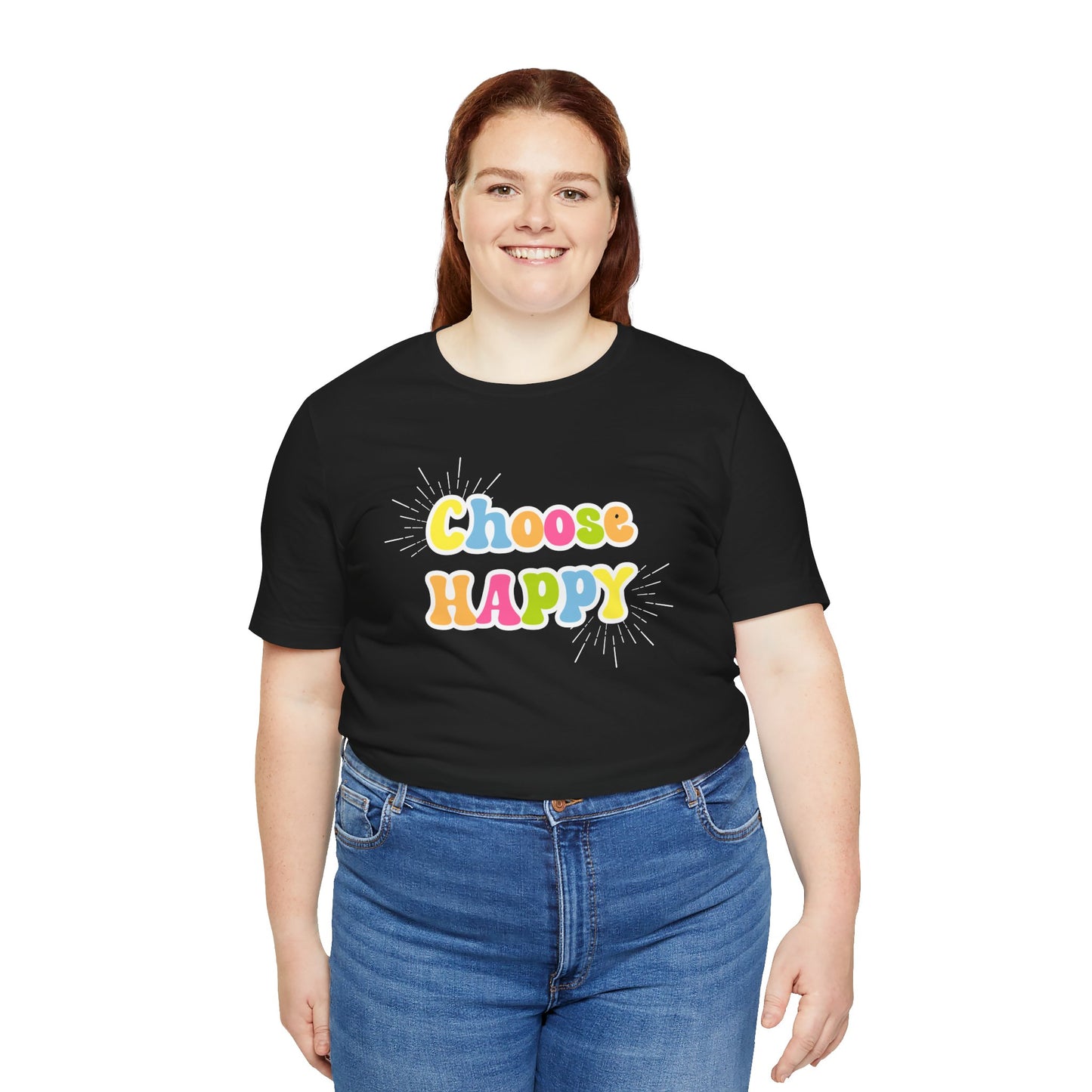 Choose HAPPY - Unisex Jersey Short Sleeve Tee
