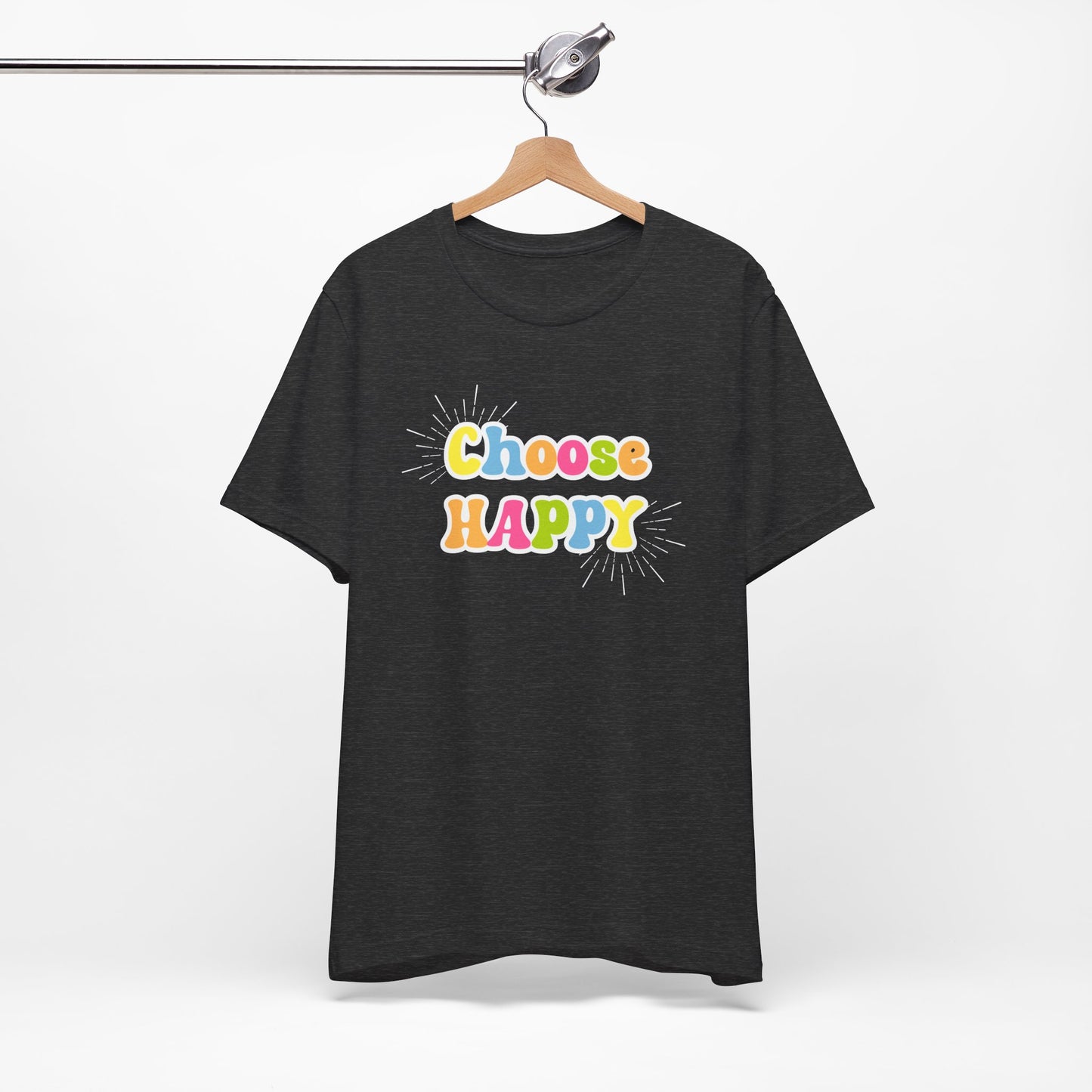 Choose HAPPY - Unisex Jersey Short Sleeve Tee