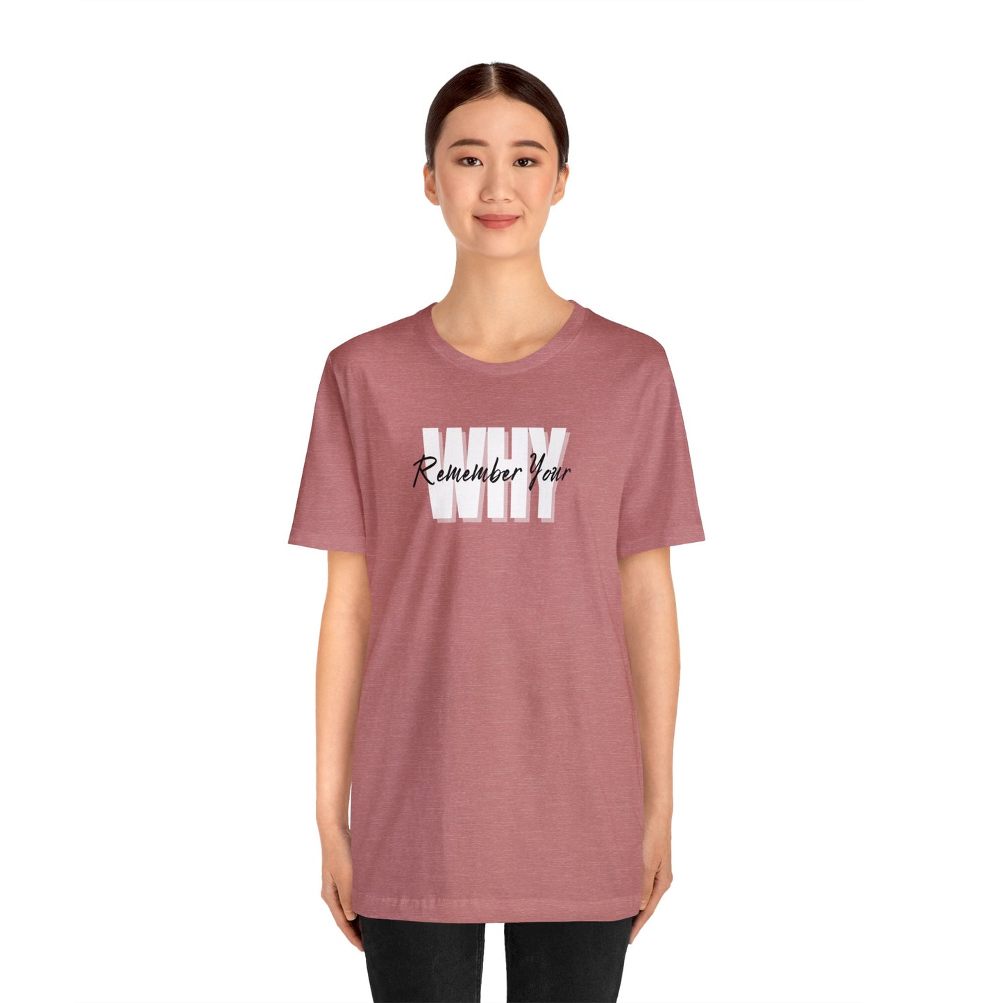 Remember Your WHY - Unisex Jersey Short Sleeve Tee