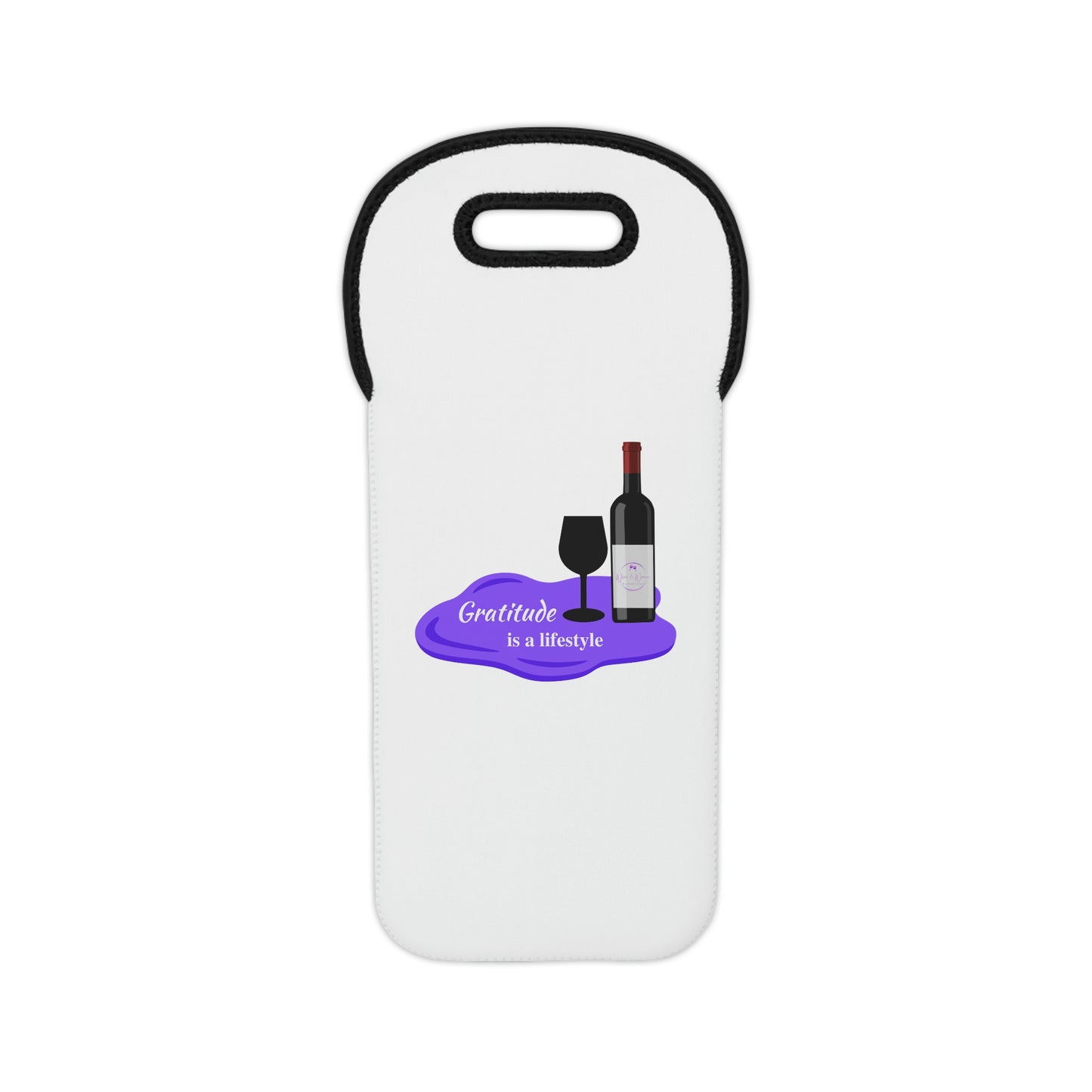 Gratitude is a Lifestyle - Wine Tote Bag