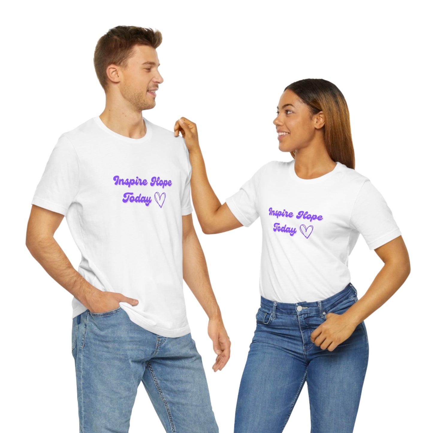 Inspire Hope Today - Unisex Jersey Short Sleeve Tee; Thankful; Inspiration; Motivation; Mom; Daughter; Girlfriend; Gift