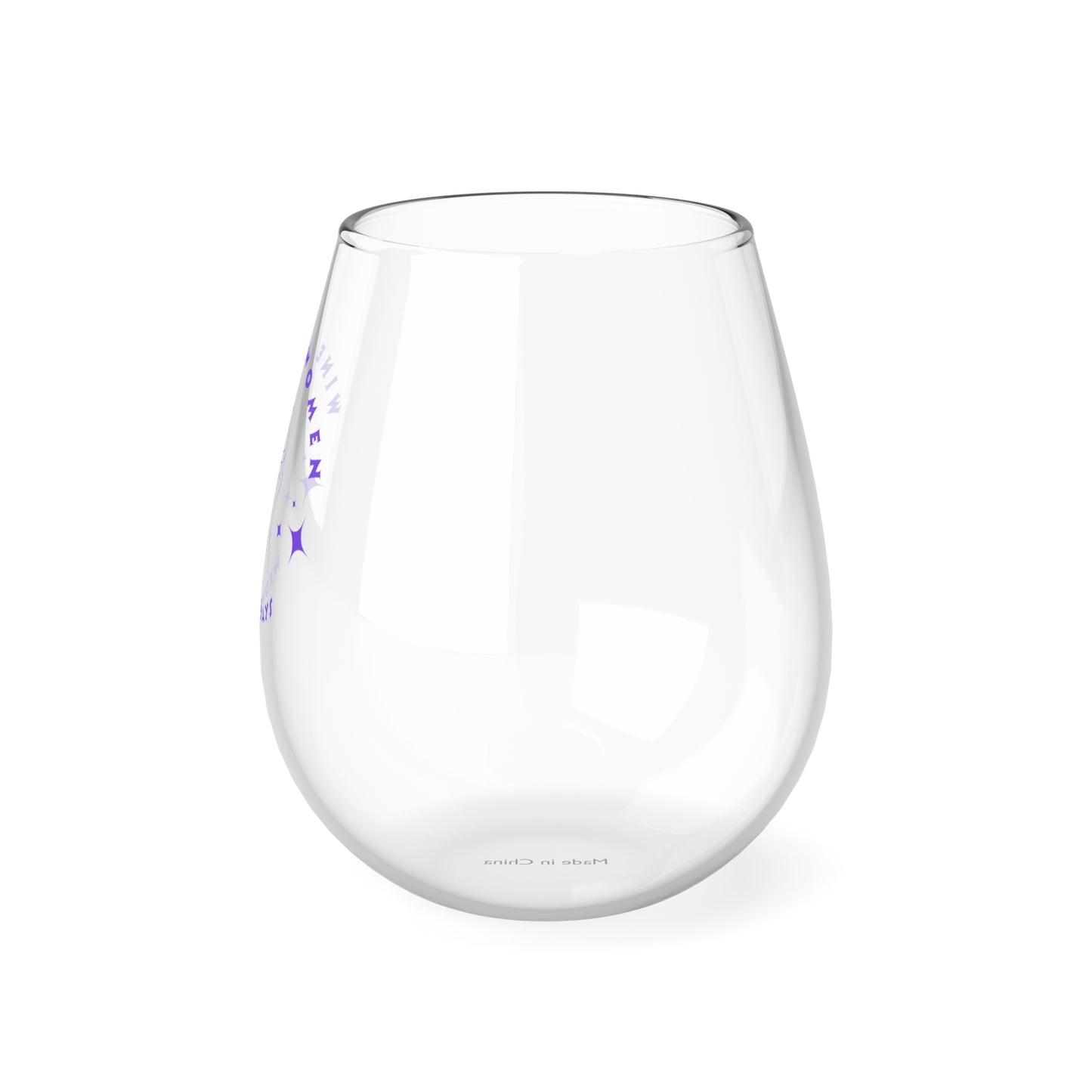 SPECIAL REQUEST ORDER: Wine and Women Wednesdays - Stemless Wine Glass, 11.75oz