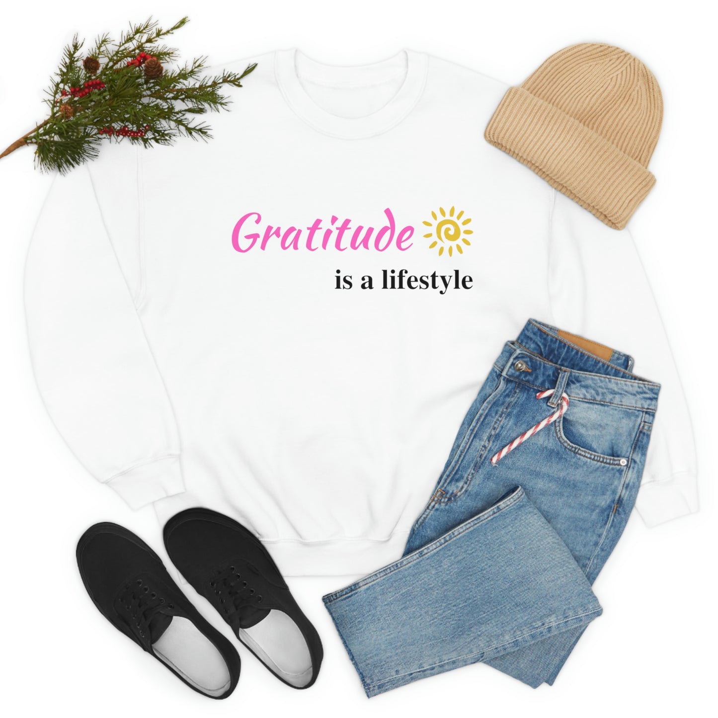 Gratitude is a Lifestyle - Unisex Heavy Blend™ Crewneck Sweatshirt