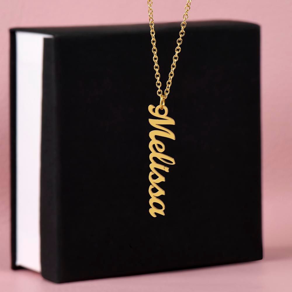 Name Necklace - Vertical