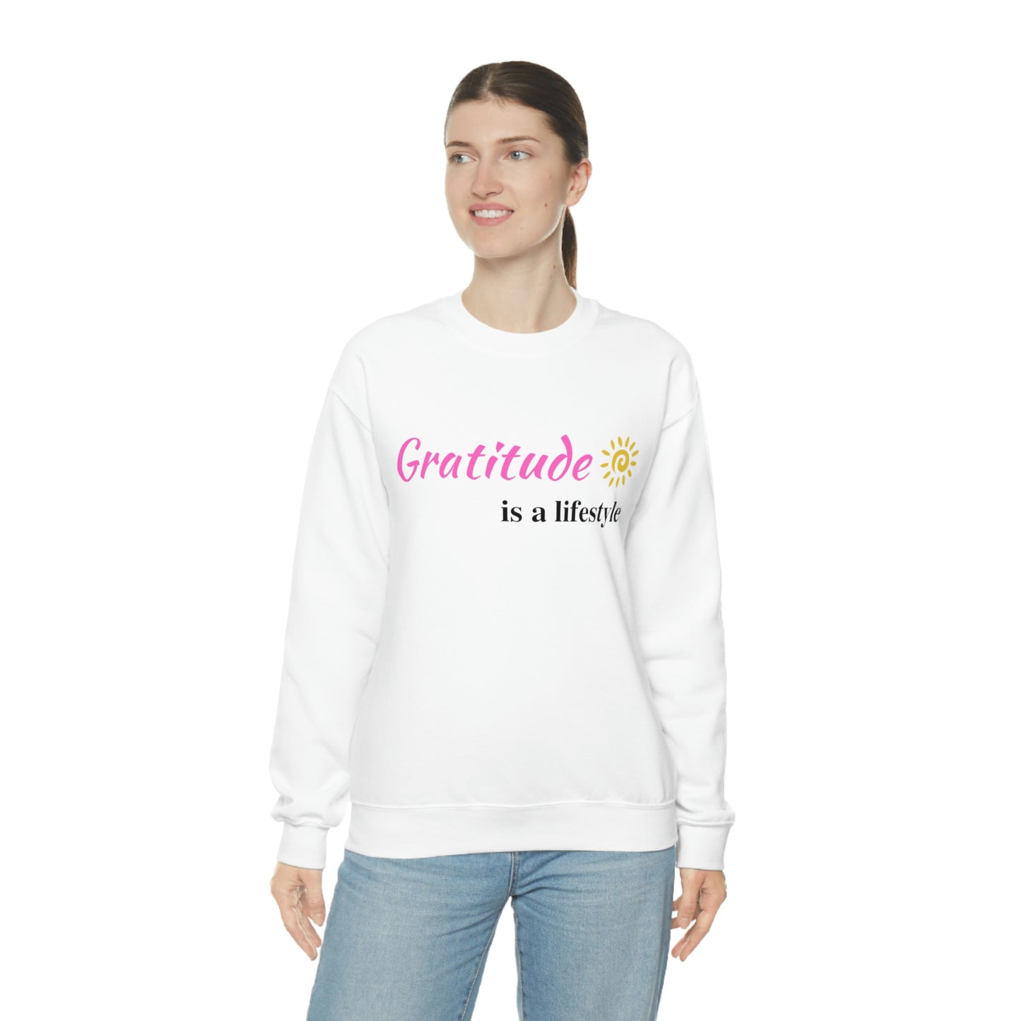 Gratitude is a Lifestyle - Unisex Heavy Blend™ Crewneck Sweatshirt
