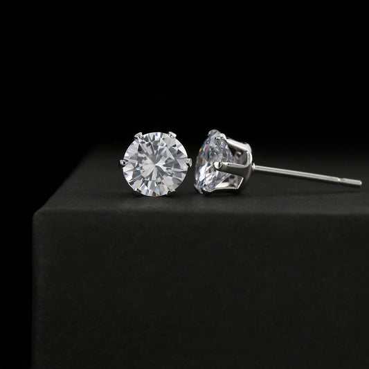 Cubic Zirconia Earrings Studs, Gift For Her, Grateful Fun Boutique