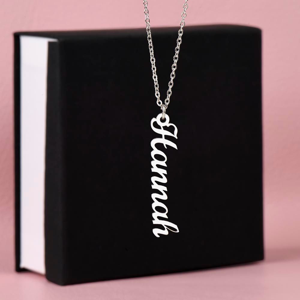 Name Necklace - Vertical