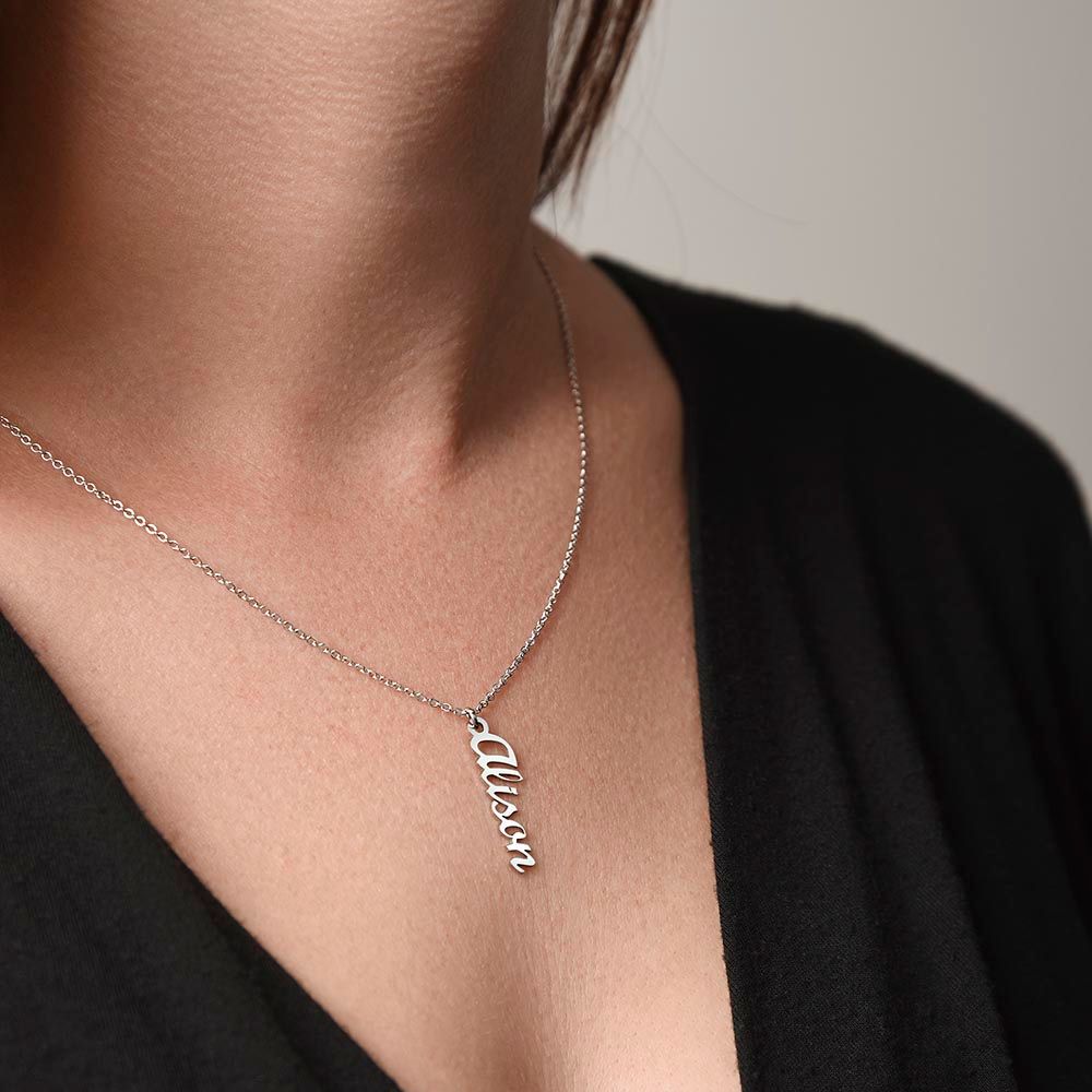 Name Necklace - Vertical