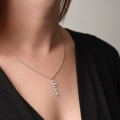 Name Necklace - Vertical