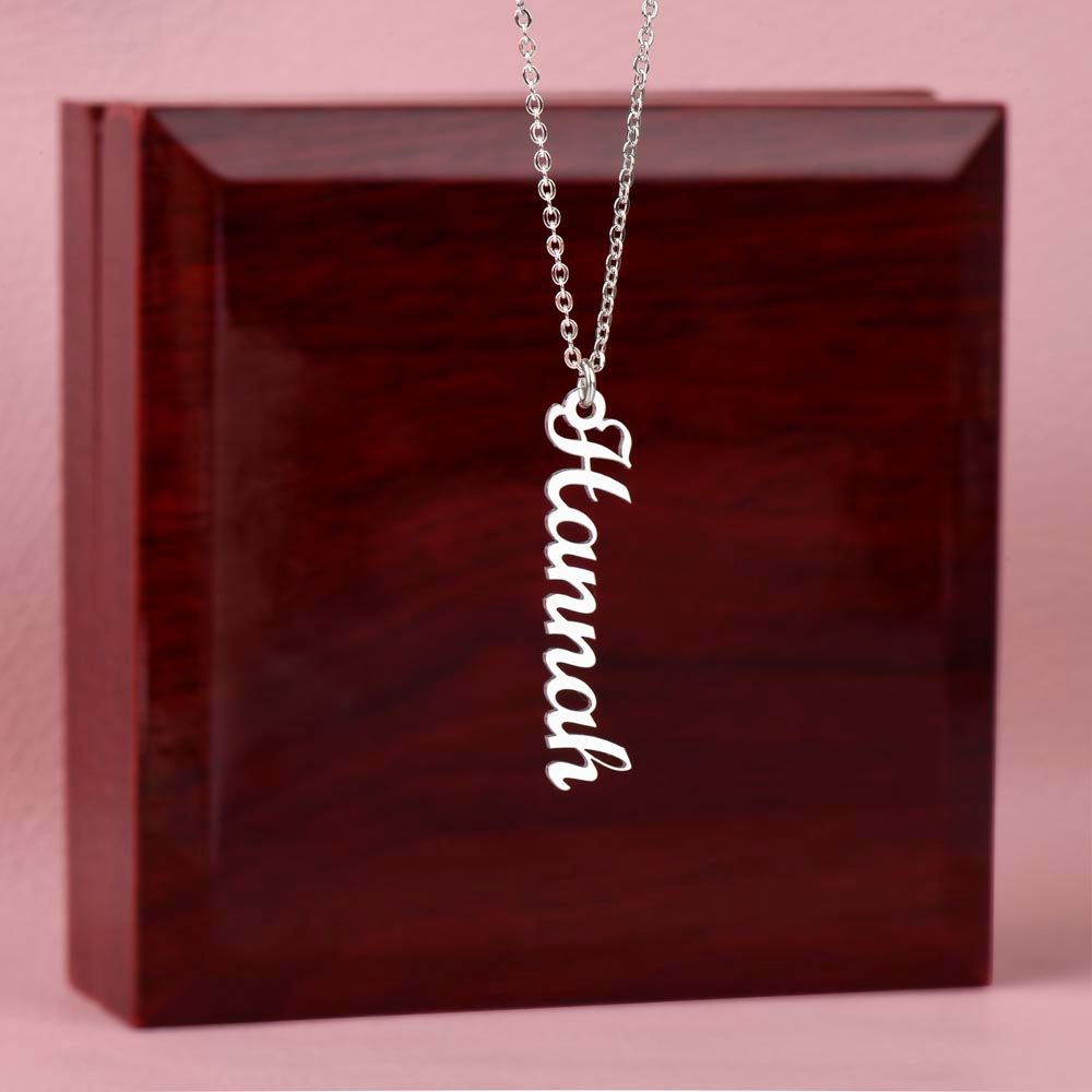 Name Necklace - Vertical
