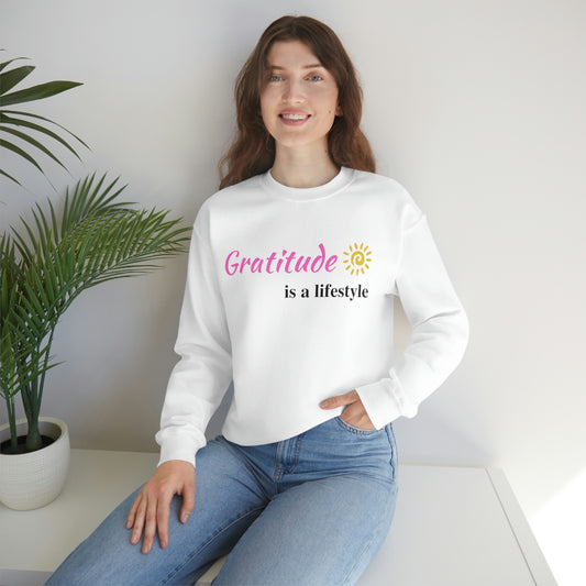 Gratitude is a Lifestyle - Unisex Heavy Blend™ Crewneck Sweatshirt